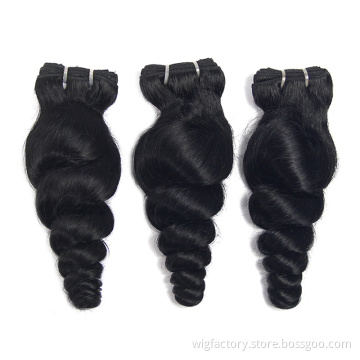 Black Natural virgin hair loose wave, wholesale  peruvian human hair bundles, raw unprocessed  peruvian hair bundles